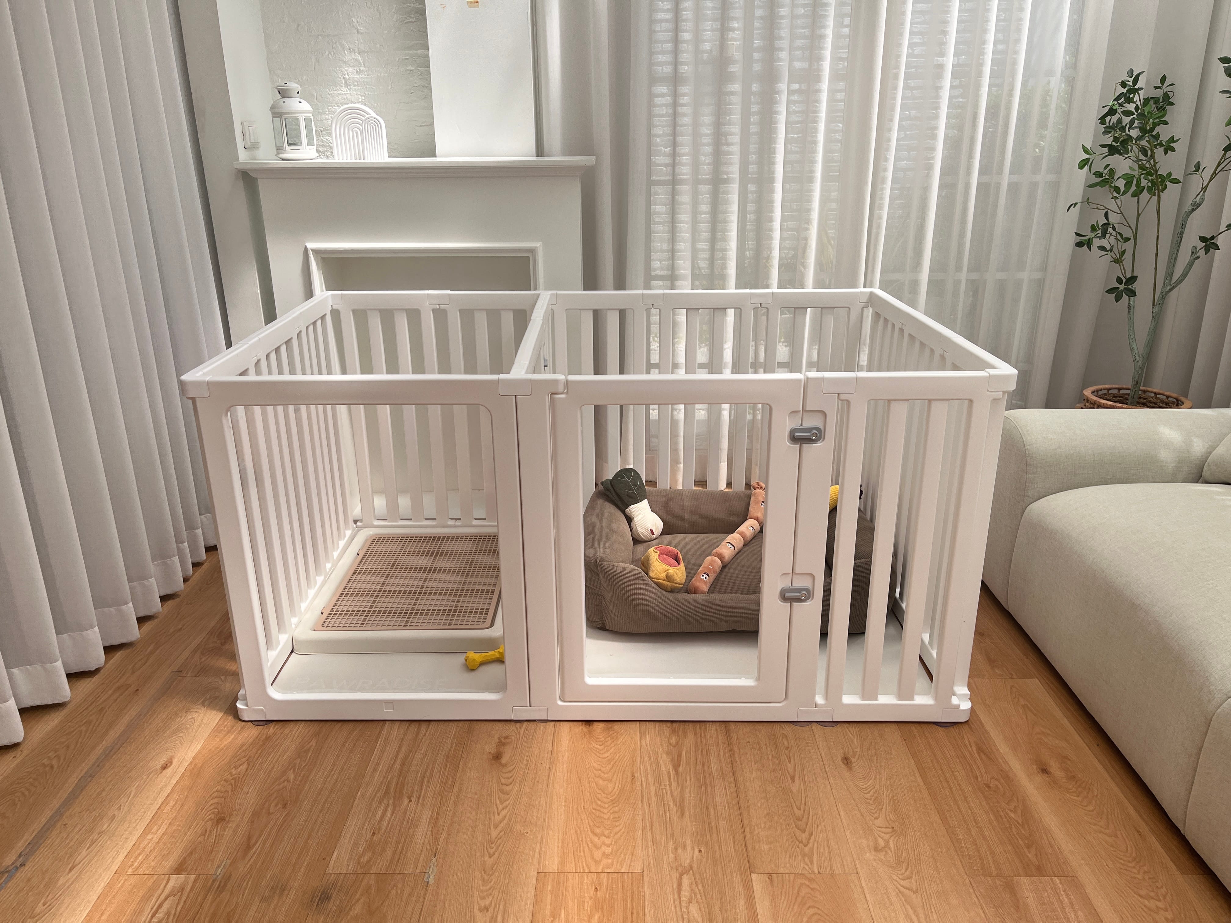 คอกกั้นสัตว์เลี้ยง PAWRADISE รุ่น BONNIE TALL SMART 156X96X75 ซม._5